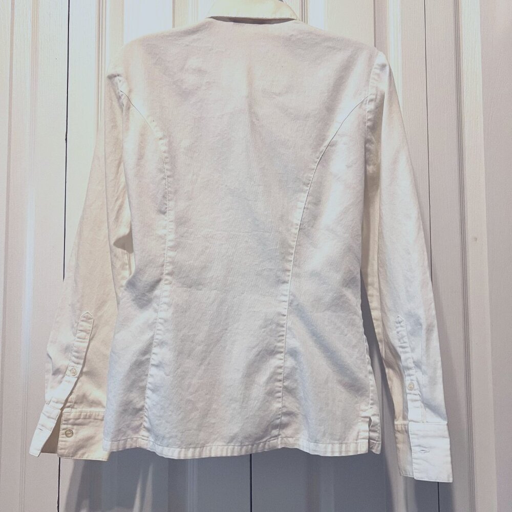 Guess Collection-Women's Long Sleeve Button Up Fitted Blouse-Size Small-Collar - Picture 7 of 12